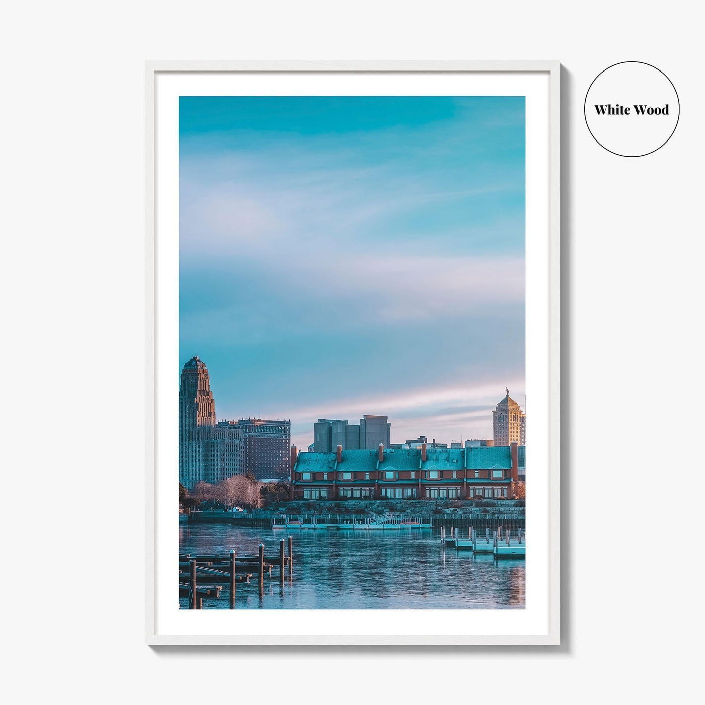 Buffalo Fine Art Photo Print, NY Poster, New York, Erie Basin Marina, USA