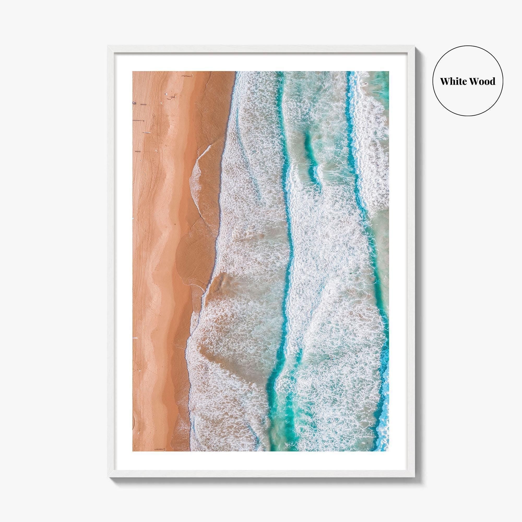 Coogee Beach Fine Art Photo Print, Sydney NSW Australia Aerial Wall Decor Poster