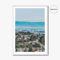 San Francisco Fine Art Photo Print, Oakland, Bay Area, California USA Aerial Wall Poster