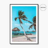Belize Fine Art Photo Print, San Pedro, Ambergris Caye, Caribbean Beach Poster
