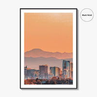 Denver Skyline Fine Art Photo Print, Pikes Peak, Colorado, USA, Poster, Wall Decor