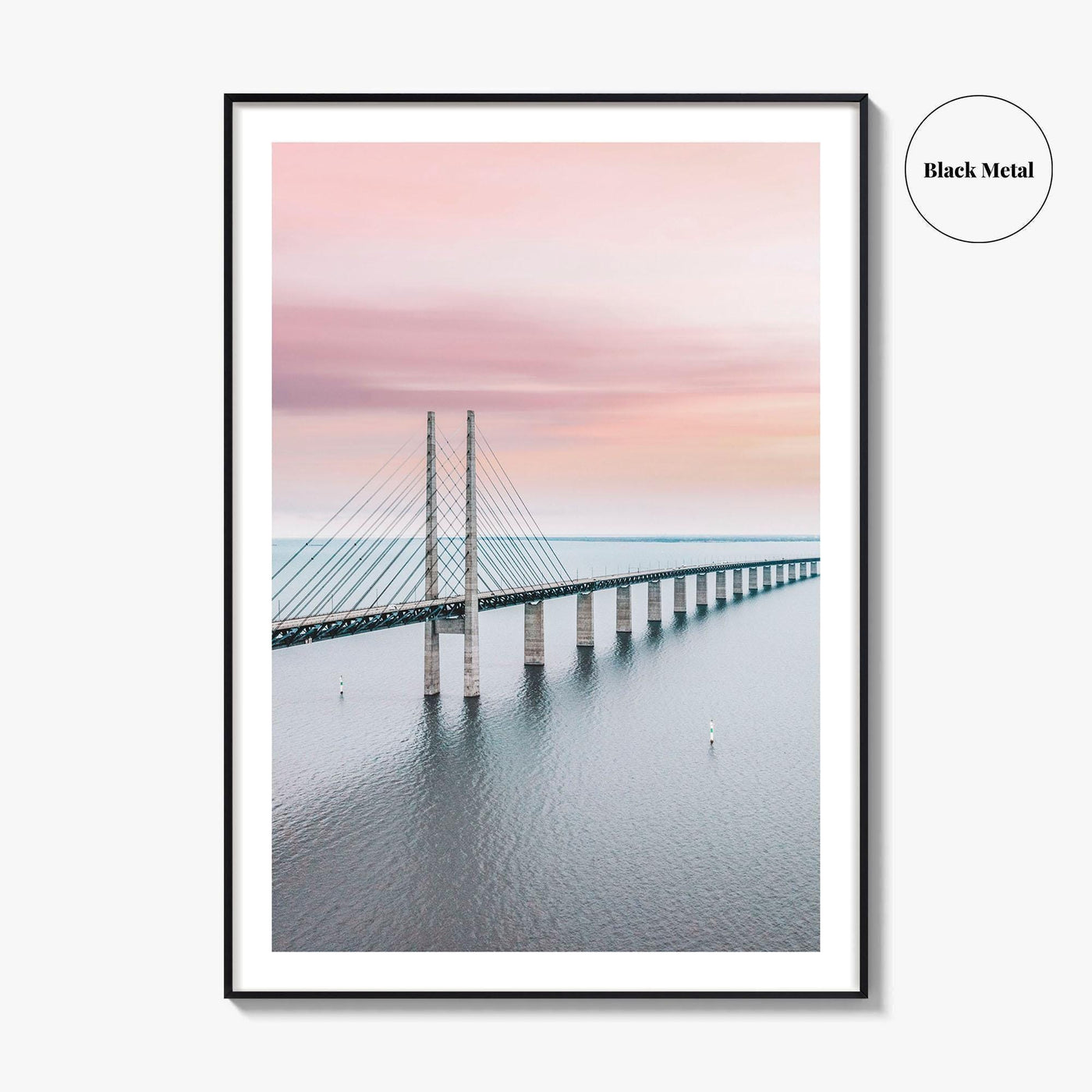 Copenhagen Fine Art Photo Print, Oresund Bridge, Malmo, Denmark, Sweden, Wall Decor Poster