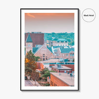 Columbia Missouri Skyline Fine Art Photo Print, Wall Decor Poster, USA