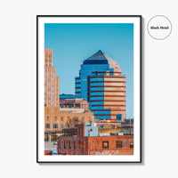 Durham Skyline Fine Art Photo Print, NC, North Carolina USA Wall Decor Poster