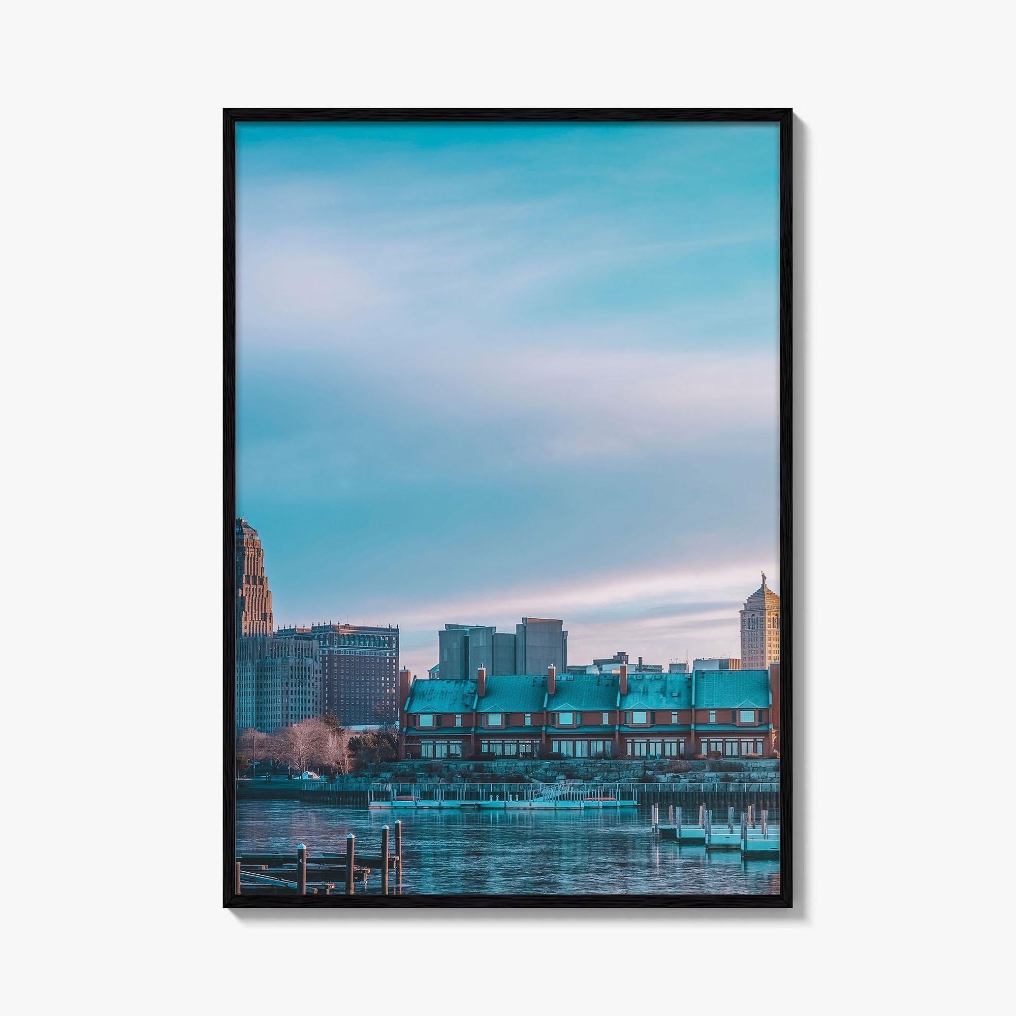 Buffalo Fine Art Photo Print, NY Poster, New York, Erie Basin Marina, USA