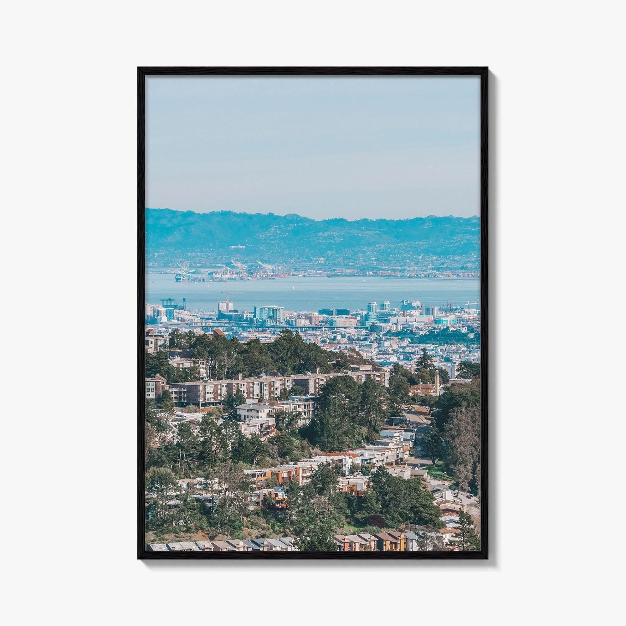 San Francisco Fine Art Photo Print, Oakland, Bay Area, California USA Aerial Wall Poster