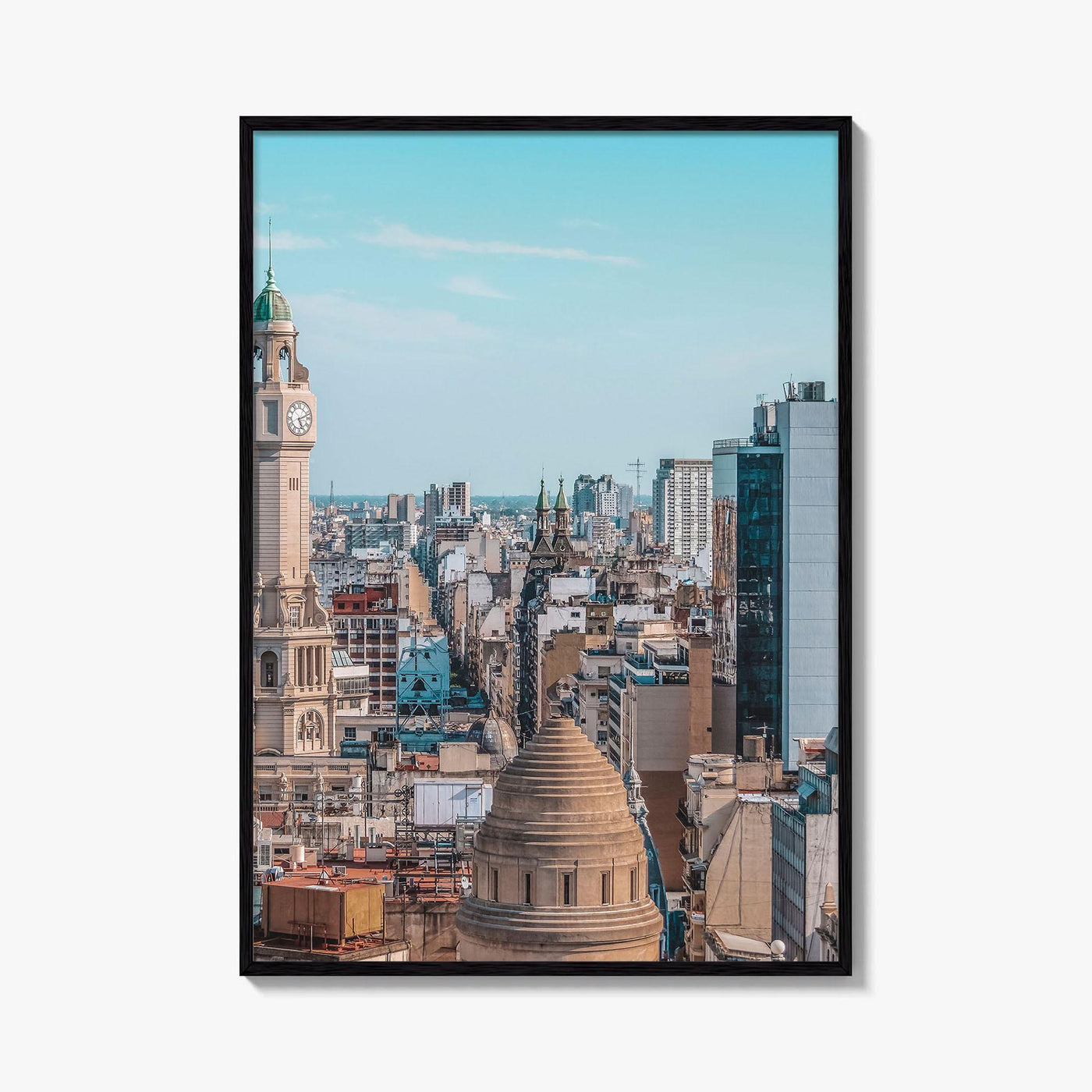 Buenos Aires Skyline Fine Art Photo Print, City Legislature Tower, Downtown Aerial, Argentina Poster