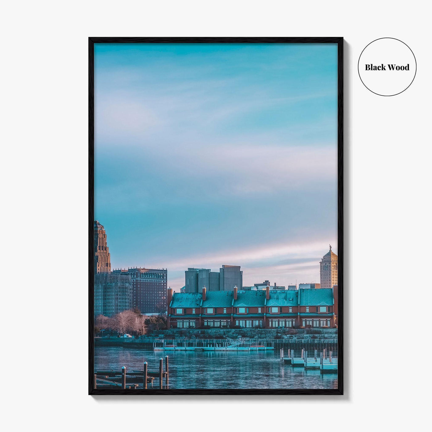 Buffalo Fine Art Photo Print, NY Poster, New York, Erie Basin Marina, USA