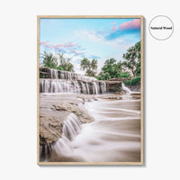 Fort Worth Fine Art Photo Print, Airfield Falls Waterfall, Texas, USA, Wall Decor, Poster