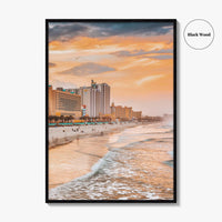 Daytona Beach Skyline Fine Art Photo Print, Beachfront, Florida USA Wall Poster