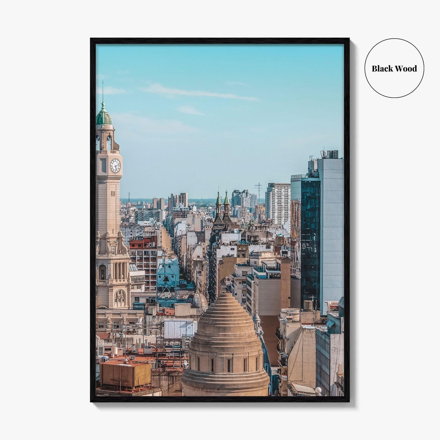 Buenos Aires Skyline Fine Art Photo Print, City Legislature Tower, Downtown Aerial, Argentina Poster