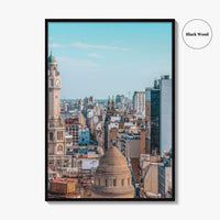 Buenos Aires Skyline Fine Art Photo Print, City Legislature Tower, Downtown Aerial, Argentina Poster