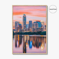 Austin Skyline Fine Art Photo Print, Colorado River, Texas, USA, Wall Decor