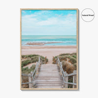 Blankenberge Fine Art Photo Print, Belgium Beach Dunes, North Sea Wall Poster