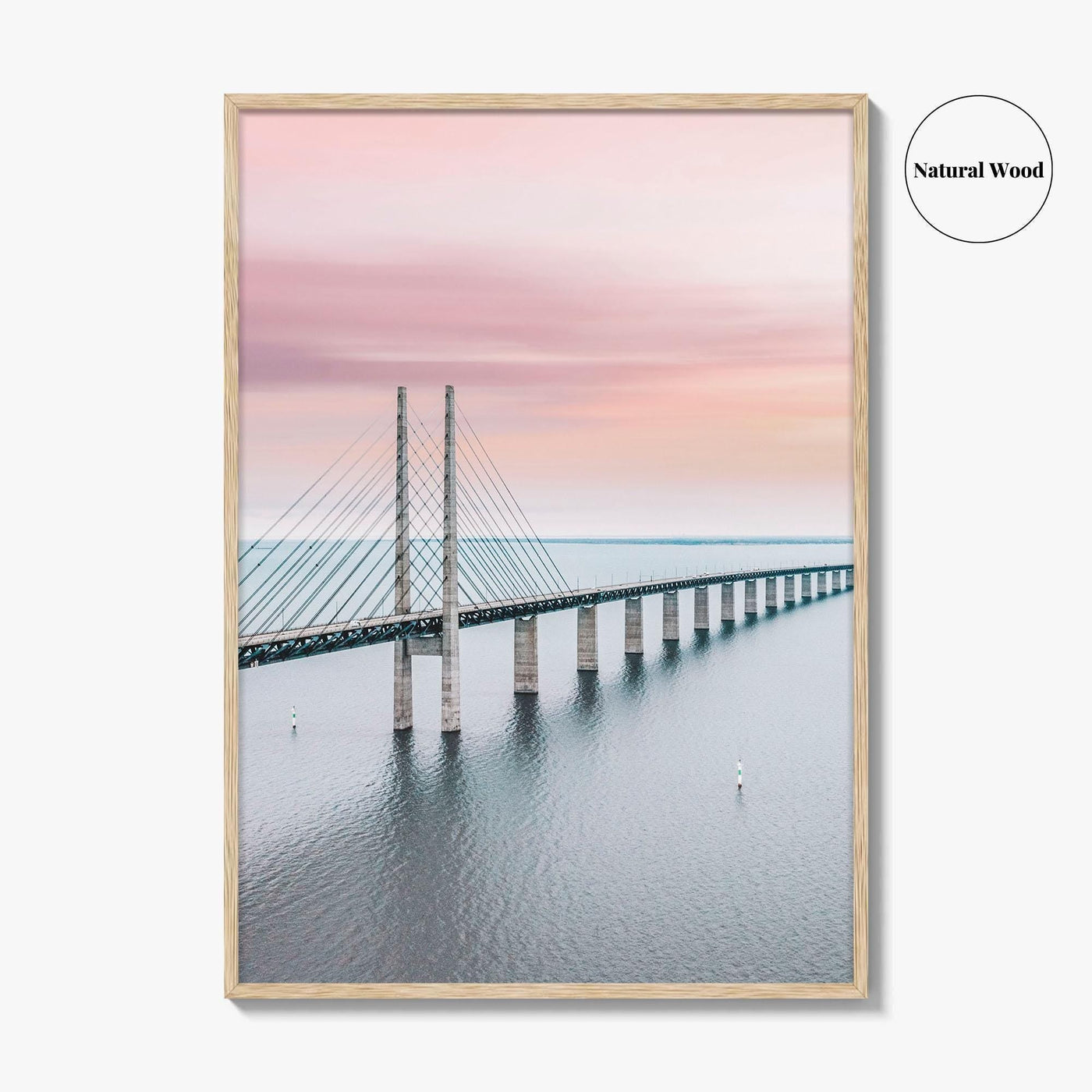 Copenhagen Fine Art Photo Print, Oresund Bridge, Malmo, Denmark, Sweden, Wall Decor Poster