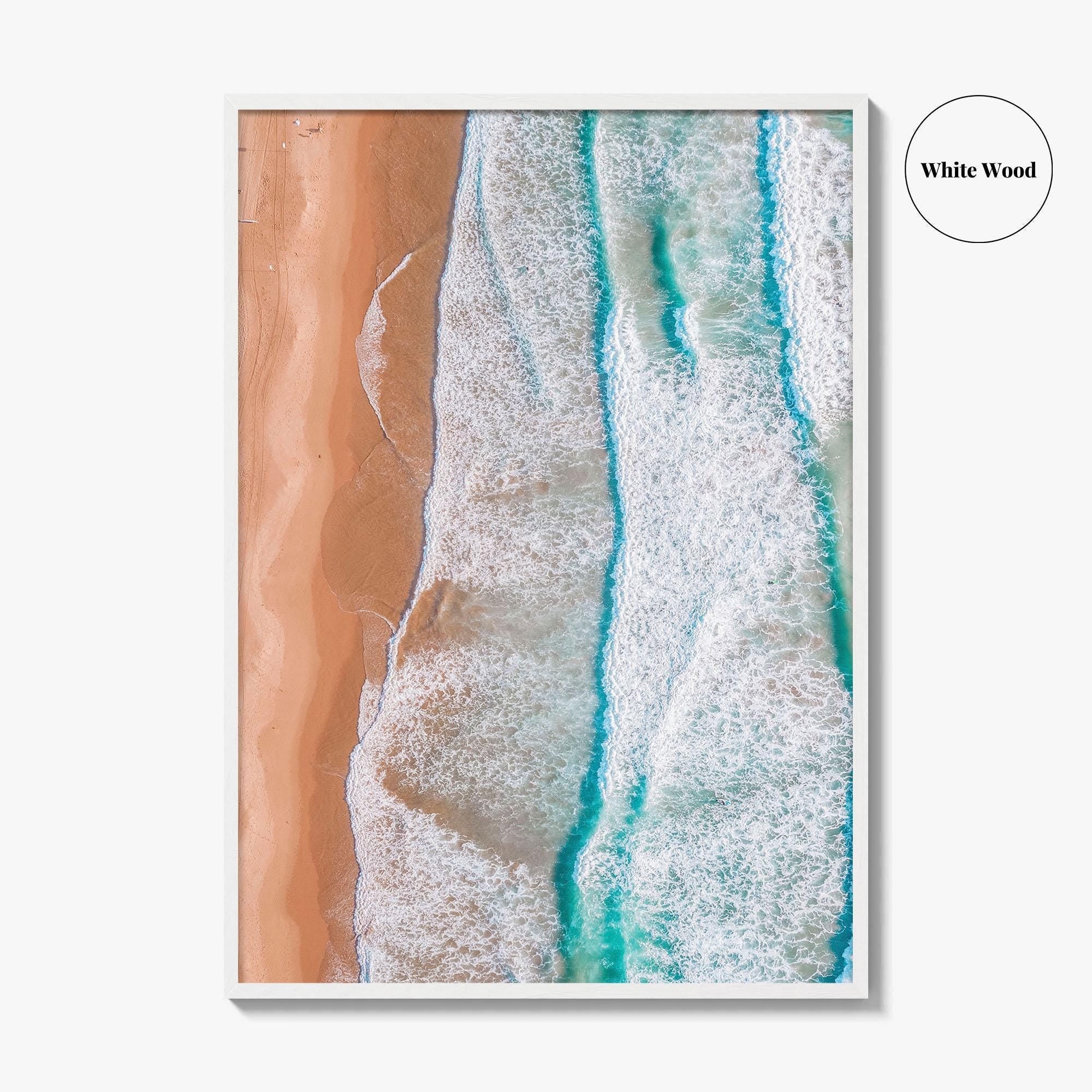 Coogee Beach Fine Art Photo Print, Sydney NSW Australia Aerial Wall Decor Poster