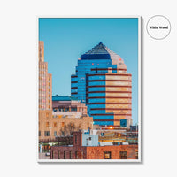 Durham Skyline Fine Art Photo Print, NC, North Carolina USA Wall Decor Poster