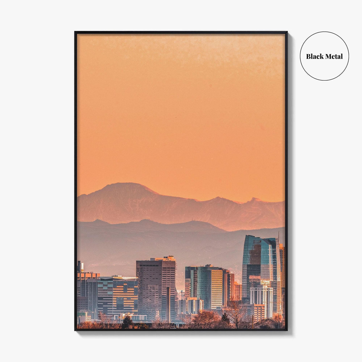 Denver Skyline Fine Art Photo Print, Pikes Peak, Colorado, USA, Poster, Wall Decor