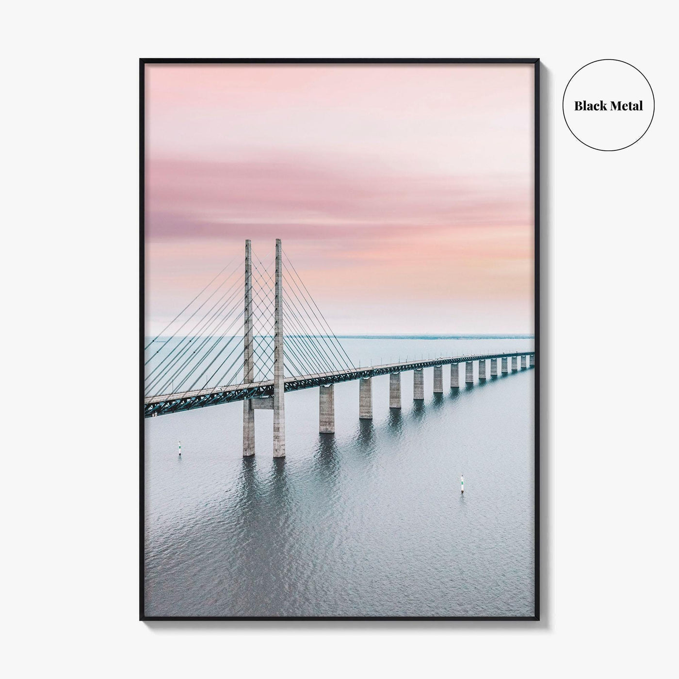 Copenhagen Fine Art Photo Print, Oresund Bridge, Malmo, Denmark, Sweden, Wall Decor Poster