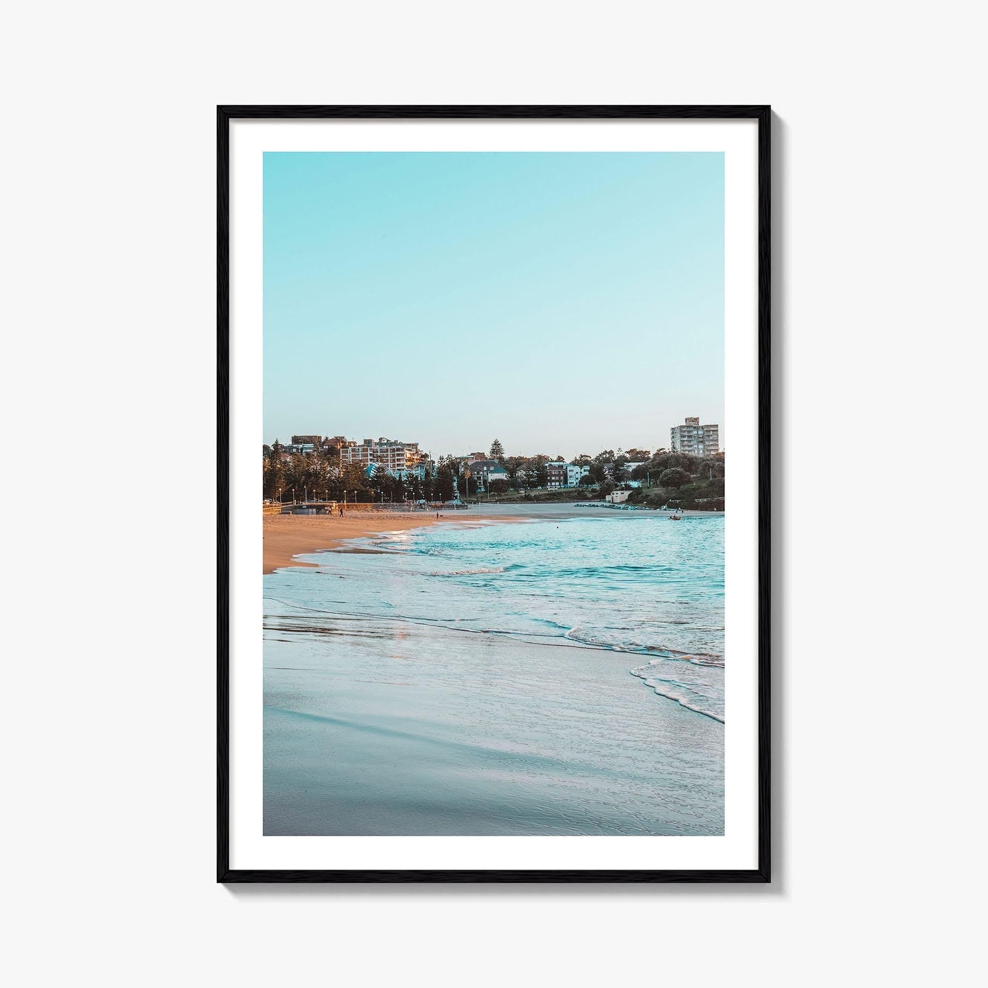 Coogee Beach Fine Art Photo Print, Sydney NSW Australia, Blue Sky Poster