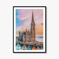 Cobh Fine Art Photo Print, St Colman's Cathedral, County Cork Ireland Poster
