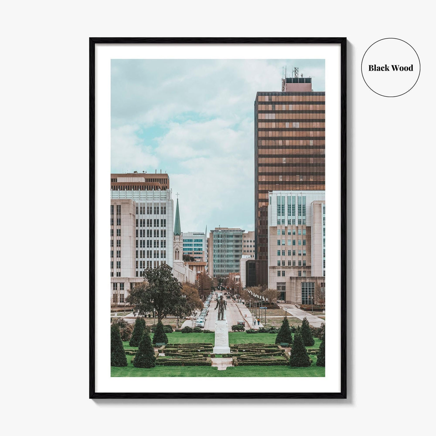Baton Rouge Skyline Fine Art Photo Print, Downtown Louisiana USA, Wall Decor Poster