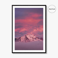 Torres Del Paine Pink Blue Fine Art Photo Print, Lago Nordenskjold Chile Landscape Poster