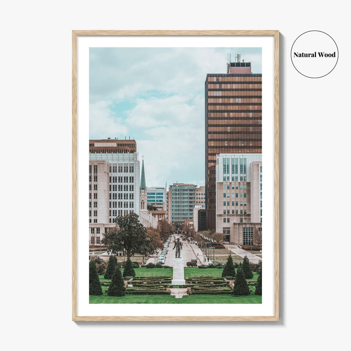 Baton Rouge Skyline Fine Art Photo Print, Downtown Louisiana USA, Wall Decor Poster