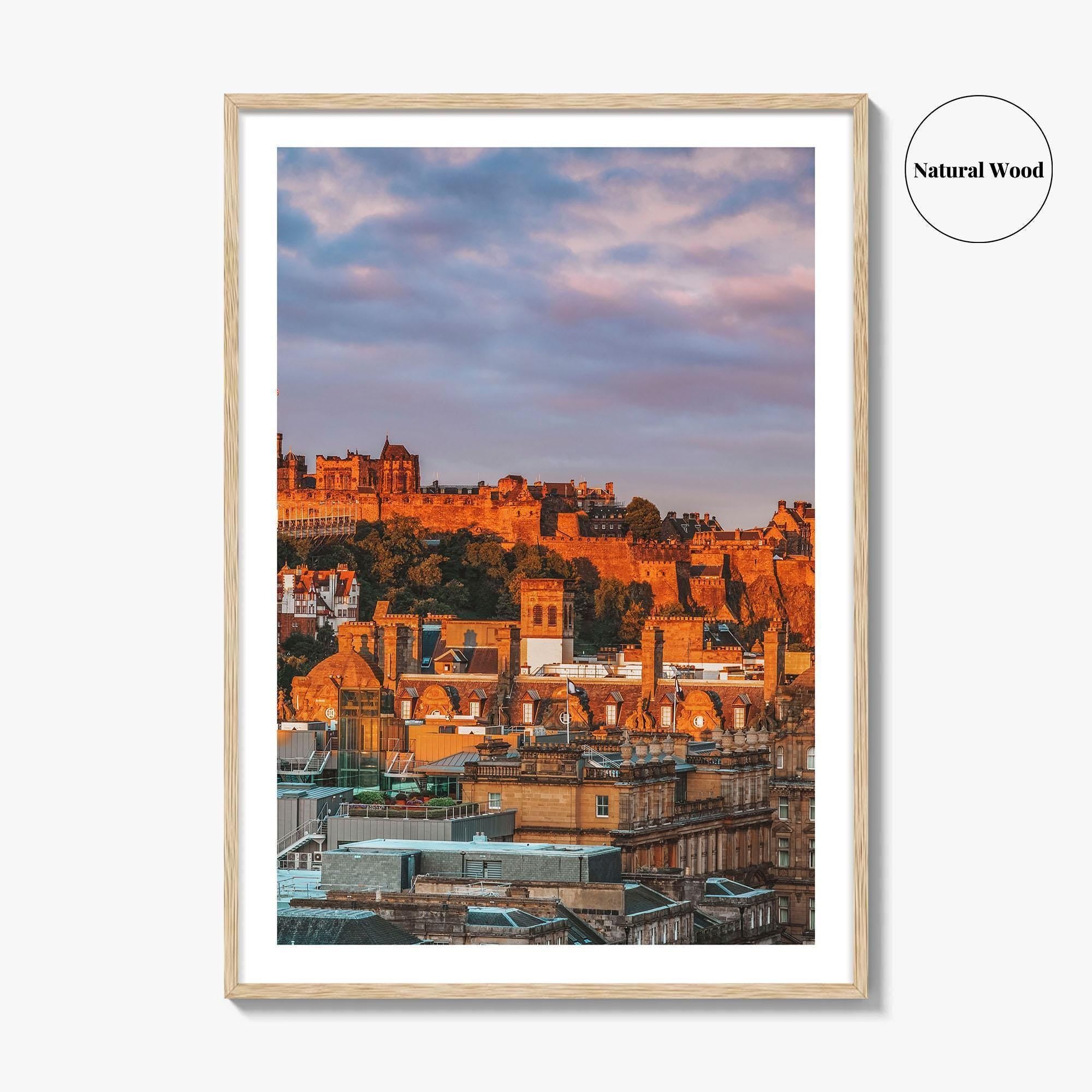 Edinburgh Fine Art Photo Print, Edinburgh Castle, Calton Hill, Scotland Wall Decor Poster
