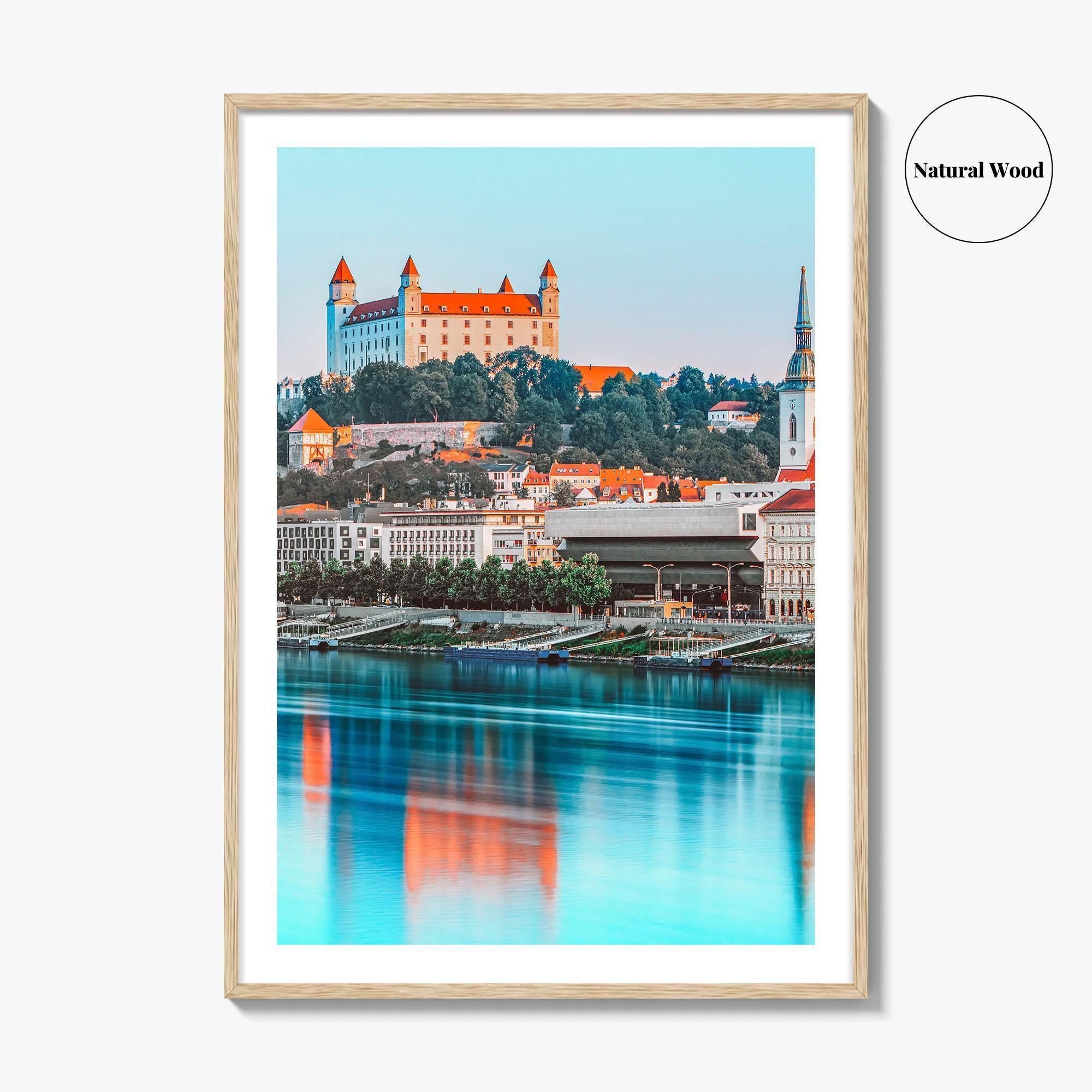 Bratislava Fine Art Photo Print, Castle, Old Town, Danube River, Slovakia Wall Decor, Poster