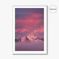 Torres Del Paine Pink Blue Fine Art Photo Print, Lago Nordenskjold Chile Landscape Poster