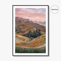 Mu Cang Chai Fine Art Photo Print, Yen Bai Vietnam Rice Terraces Wall Poster