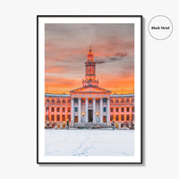 Denver Fine Art Photo Print, Colorado USA, City and County Building, Wall Poster