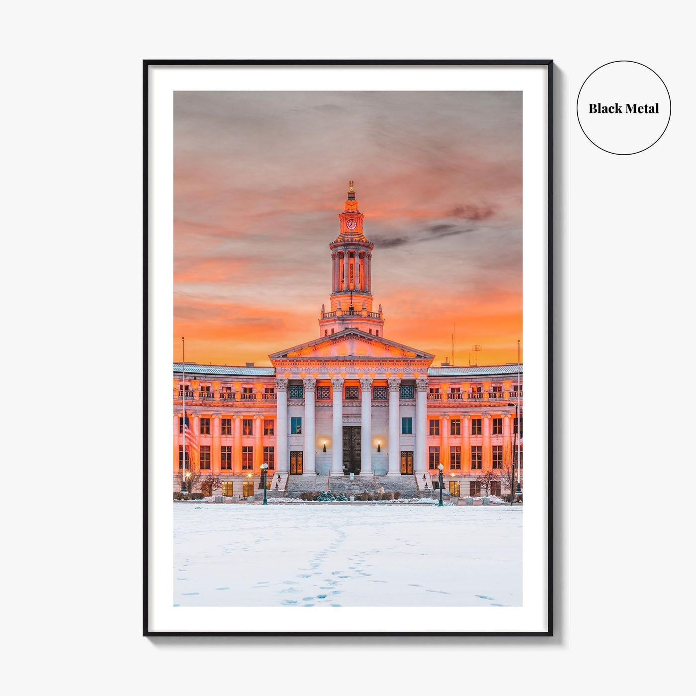 Denver Fine Art Photo Print, Colorado USA, City and County Building, Wall Poster