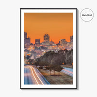 Columbia South Carolina Skyline Fine Art Photo Print, Downtown Poster USA