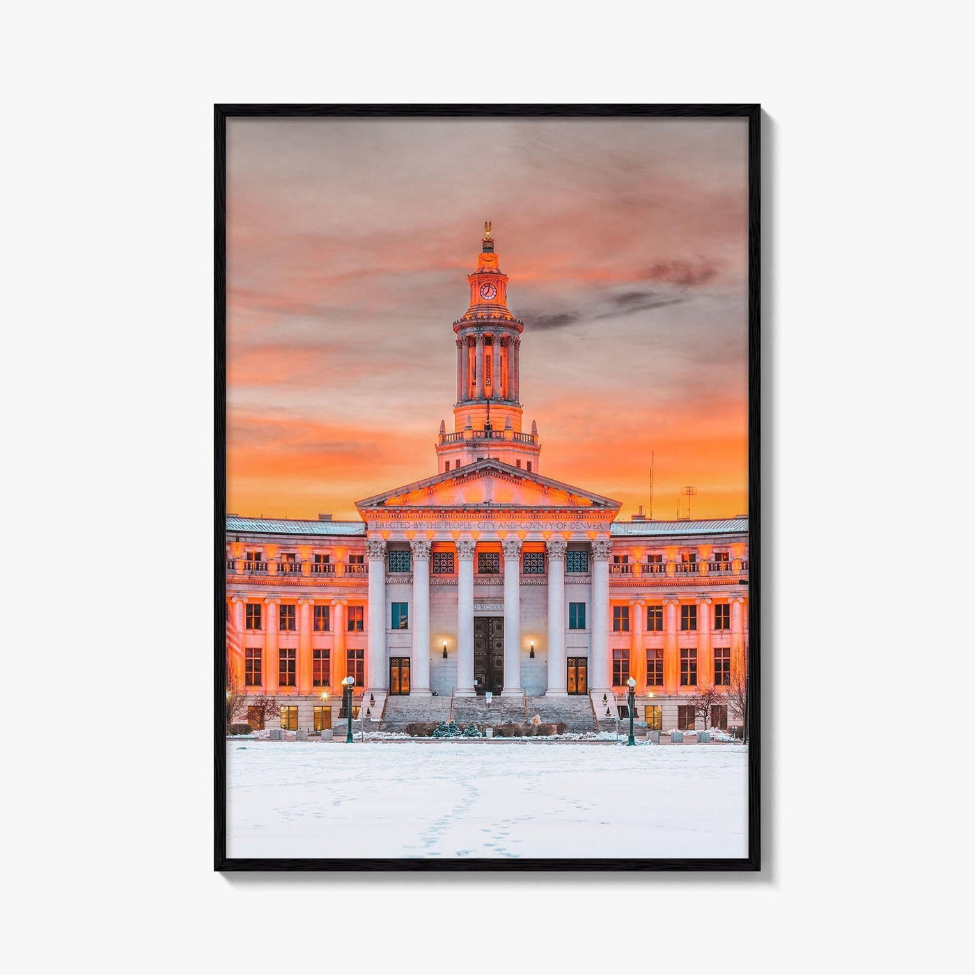 Denver Fine Art Photo Print, Colorado USA, City and County Building, Wall Poster