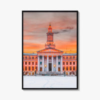 Denver Fine Art Photo Print, Colorado USA, City and County Building, Wall Poster