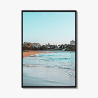 Coogee Beach Fine Art Photo Print, Sydney NSW Australia, Blue Sky Poster