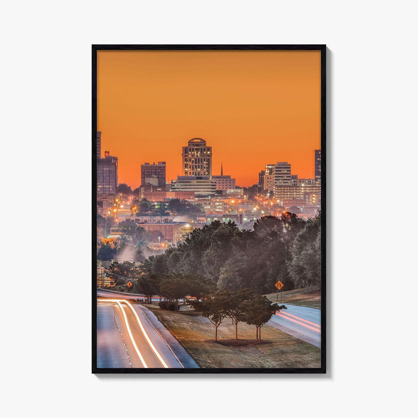 Columbia South Carolina Skyline Fine Art Photo Print, Downtown Poster USA