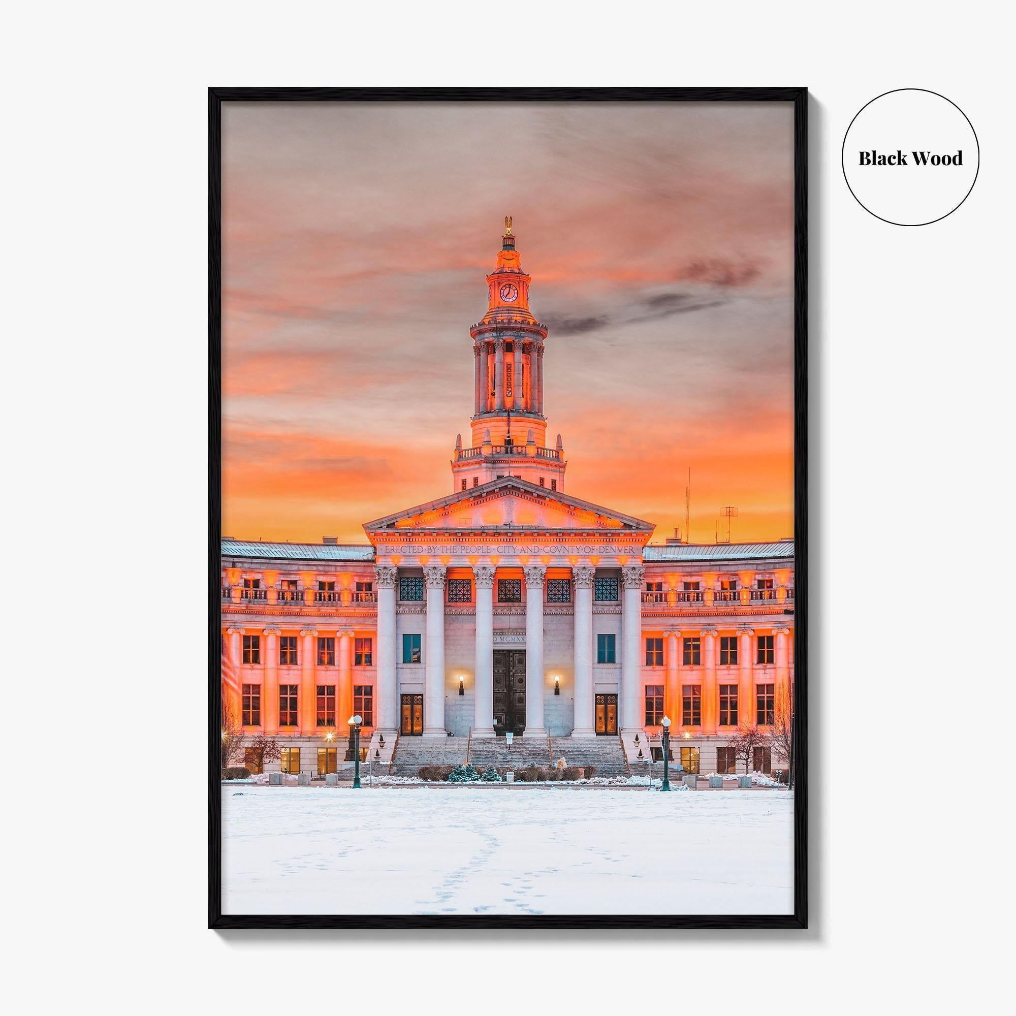 Denver Fine Art Photo Print, Colorado USA, City and County Building, Wall Poster