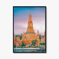 Bangkok Fine Art Photo Print, Wat Arun Temple, Chao Phraya River, Thailand Wall Poster