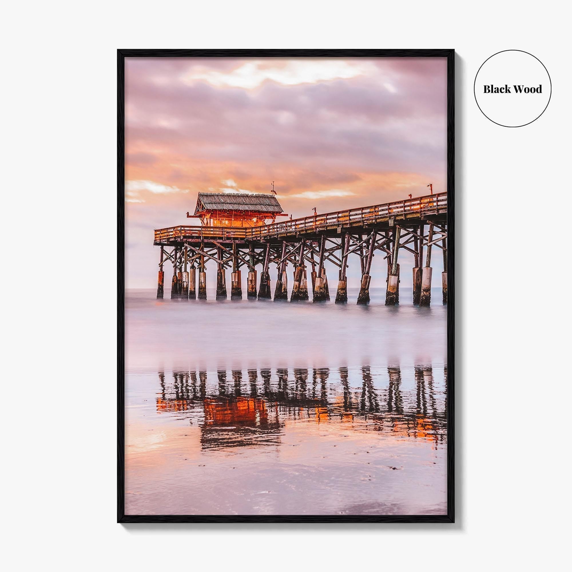 Cocoa Beach Fine Art Photo Print, Florida USA, Pier, Space Coast, Wall Poster