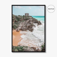 Tulum Fine Art Photo Print, Mayan Ruins Mexico Wall Poster, Riviera Maya