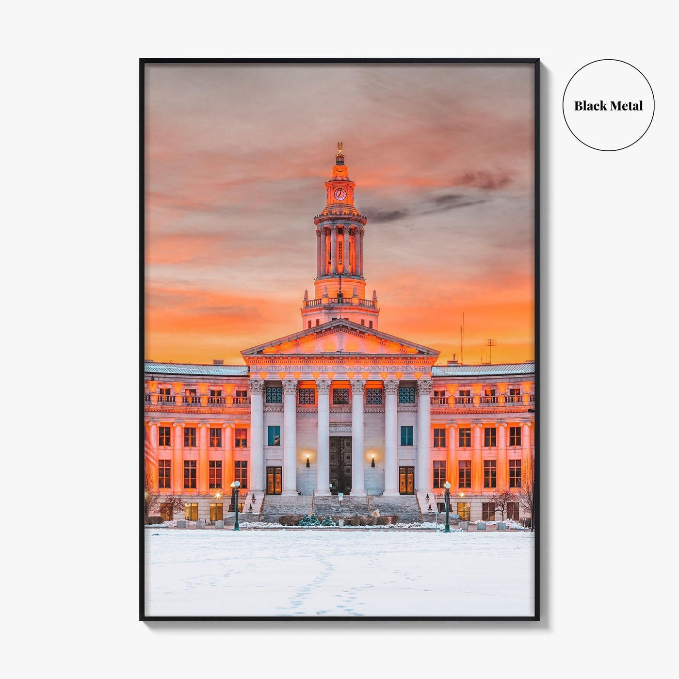 Denver Fine Art Photo Print, Colorado USA, City and County Building, Wall Poster