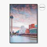 Dusseldorf Fine Art Photo Print, Rheinturm, Rhine, North Rhine-Westphalia, Germany Wall Art Poster