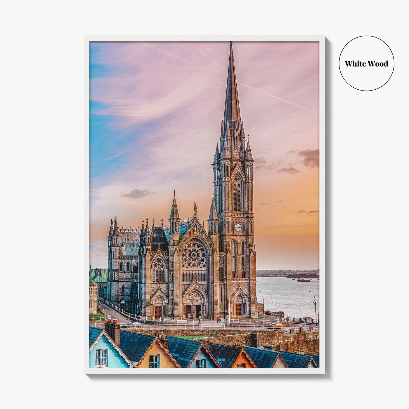 Cobh Fine Art Photo Print, St Colman's Cathedral, County Cork Ireland Poster