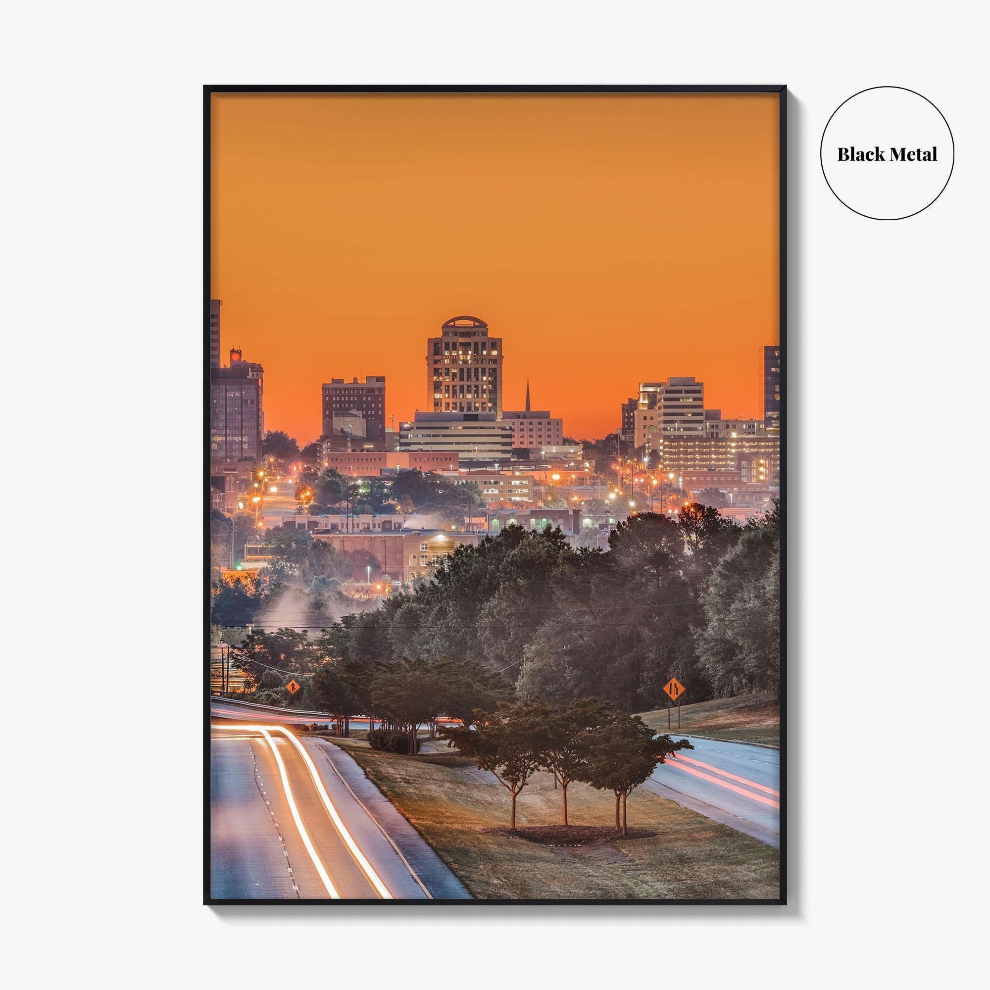 Columbia South Carolina Skyline Fine Art Photo Print, Downtown Poster USA