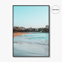 Coogee Beach Fine Art Photo Print, Sydney NSW Australia, Blue Sky Poster