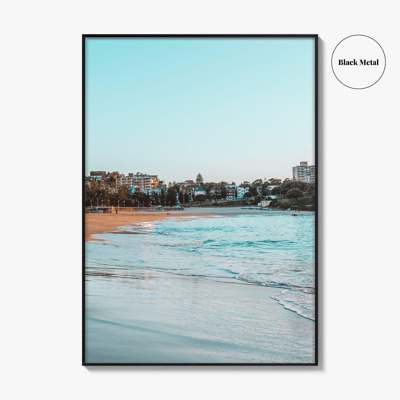 Coogee Beach Fine Art Photo Print, Sydney NSW Australia, Blue Sky Poster