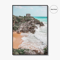 Tulum Fine Art Photo Print, Mayan Ruins Mexico Wall Poster, Riviera Maya